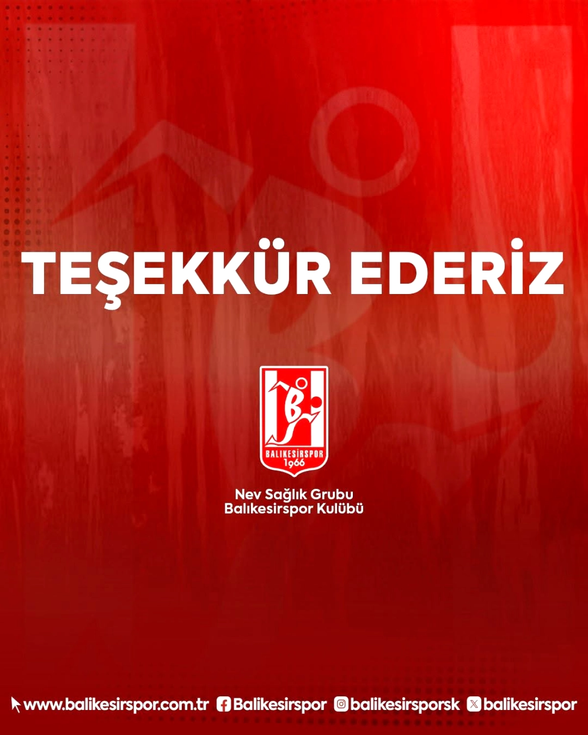 Balıkesirspor, Eskişehirspor Play-Off Maçında Protokole Teşekkür Etti