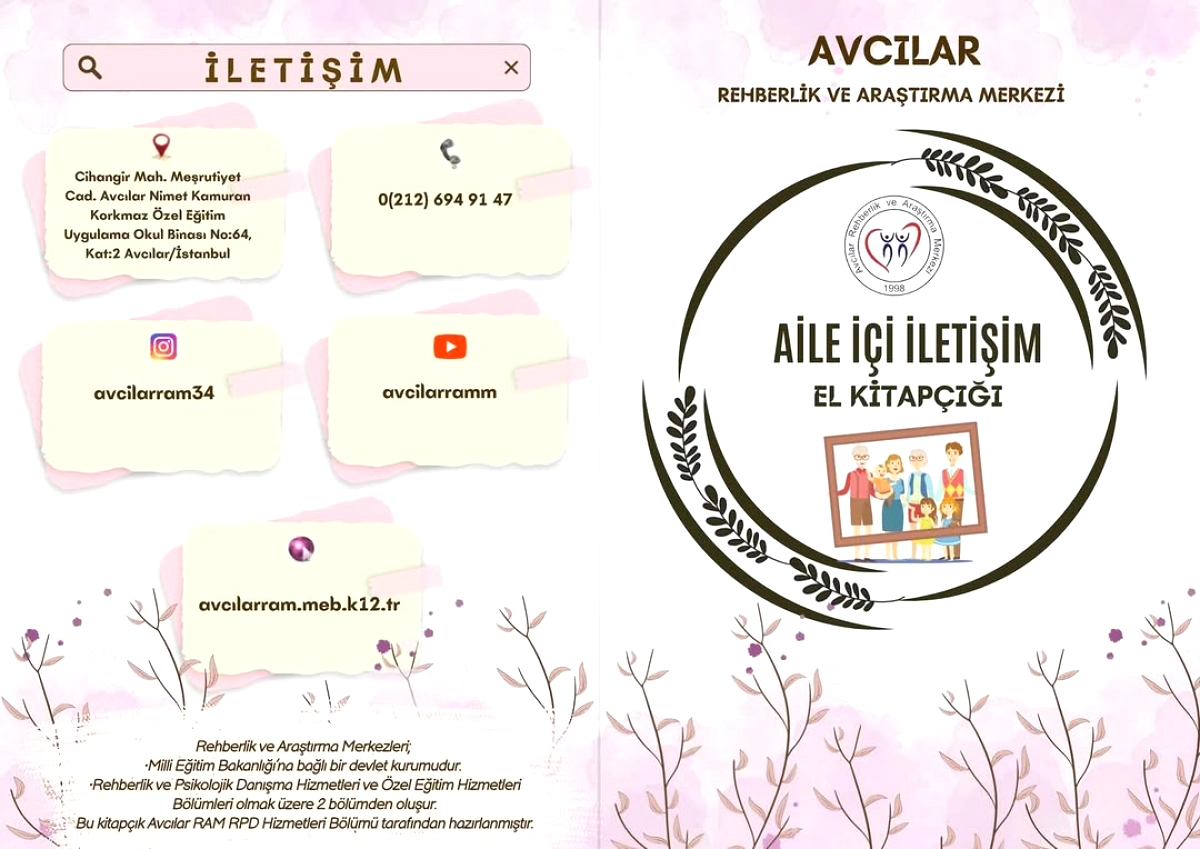 Avcılar'da Aile İçi İletişim El Kitapçığı Yayınlandı