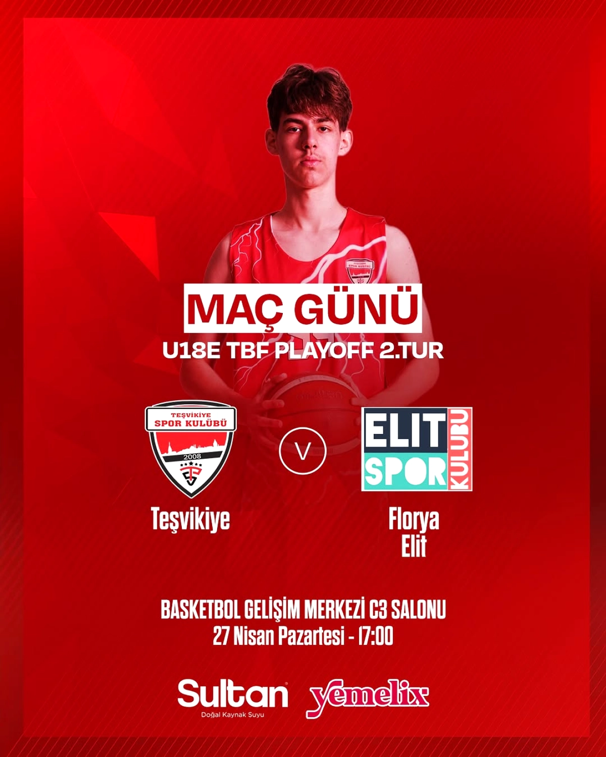 Teşvikiye U18 Takımı Play Off 2. Turda Florya Elit ile Karşılaşıyor