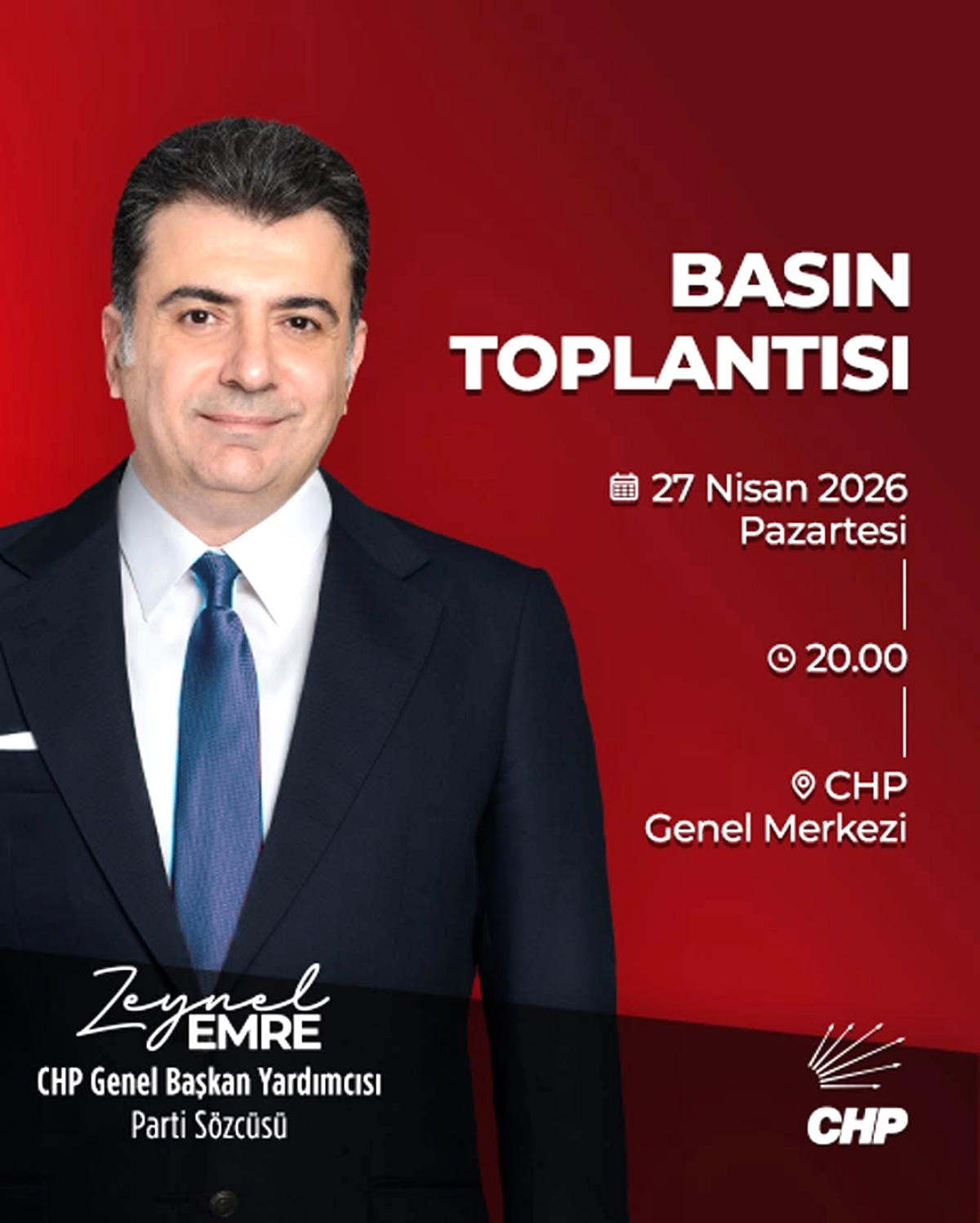 CHP Sözcüsü Emre Ankara'da Basın Toplantısı Düzenledi