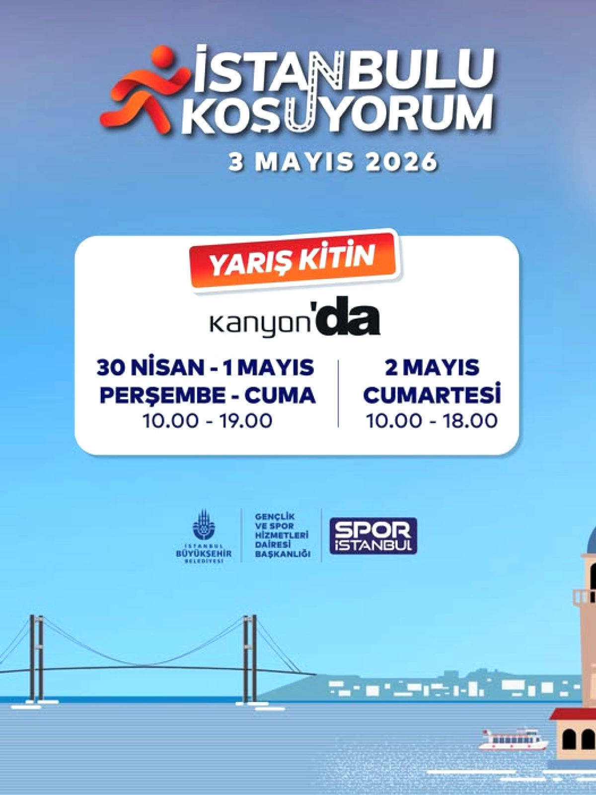 İstanbul'u Koşuyorum Yarış Kitleri Kanyon'da Dağıtılıyor