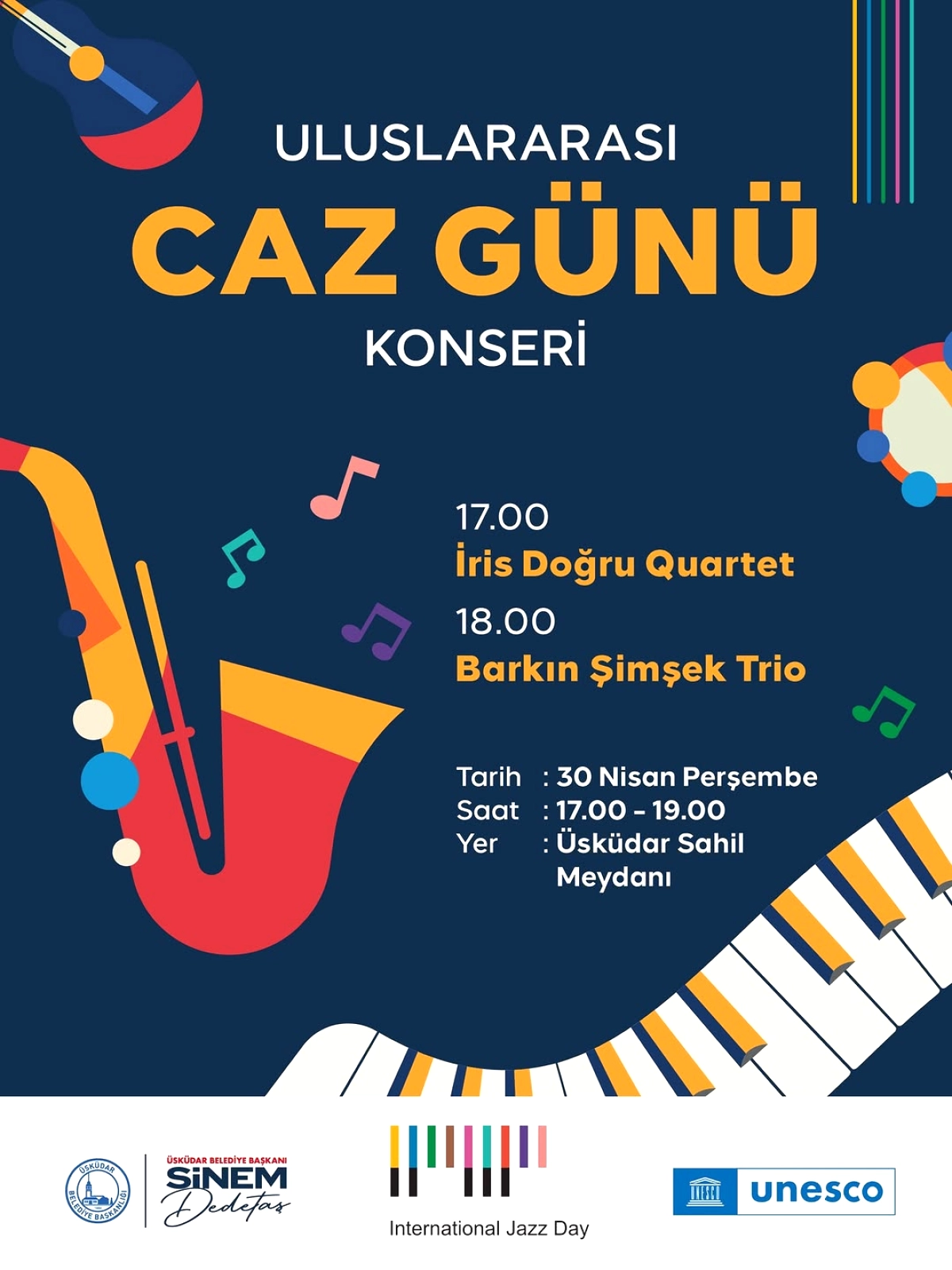 Üsküdar'da Uluslararası Caz Günü Konseri: İki Önemli Grup Sahne Alacak