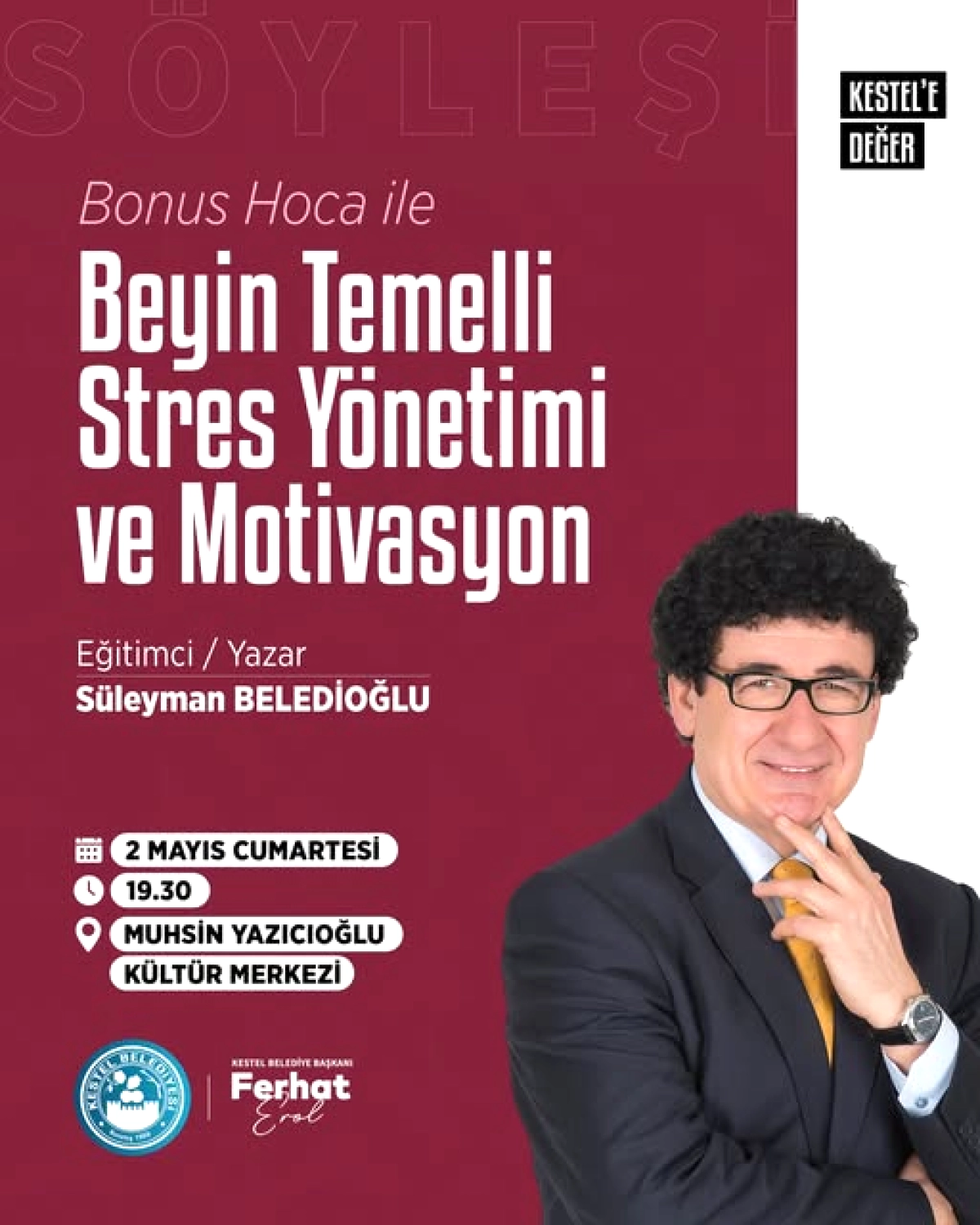Kestel'de Bonus Hoca ile Sınav Stresi Semineri