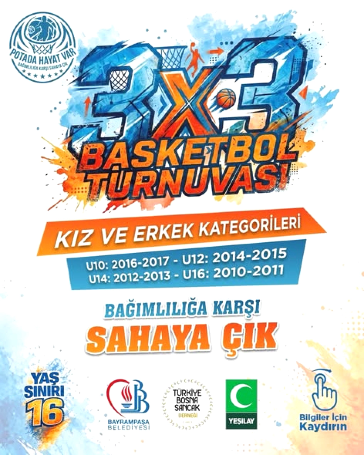 Bayrampaşa'da 3x3 Basketbol Turnuvası: Bağımlılığa Karşı Saha Dolduracaklar
