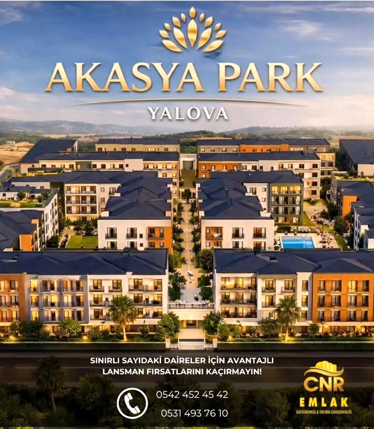 Yalova Çiftlikköy'de Yatırım Rüzgarı: Akasya Park Satışa Çıktı