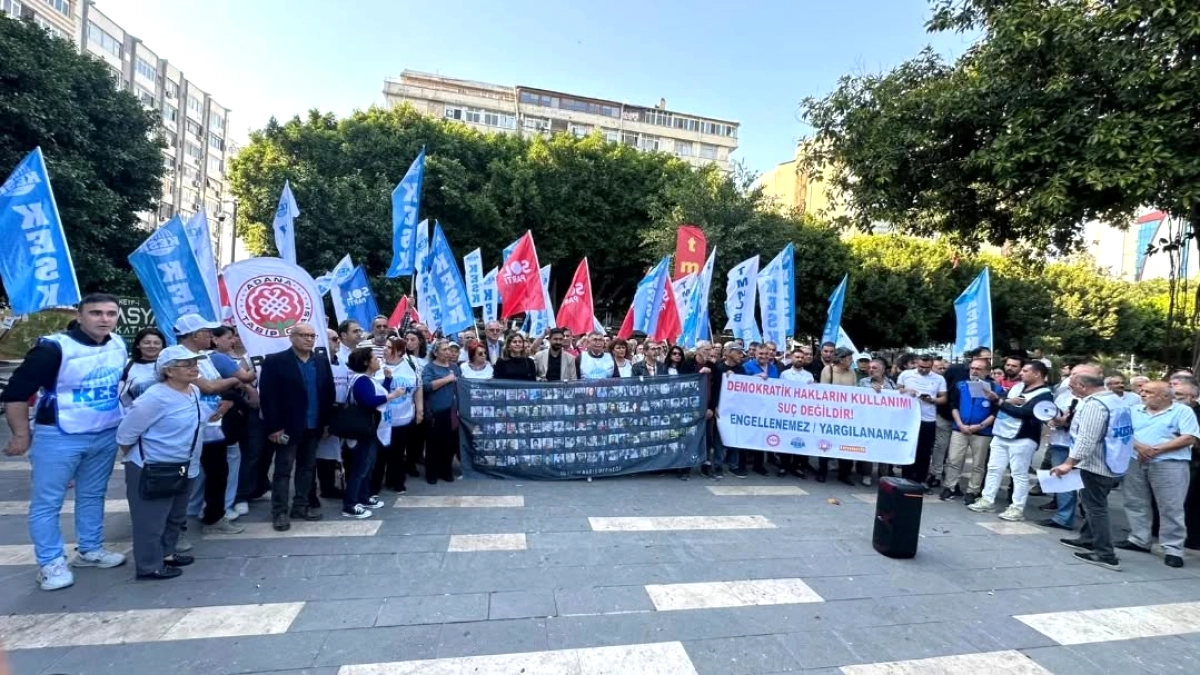 Adana'da Hukuksuz Cezalara Karşı Sendika Dayanışması: 10 Ekim Katliamı Vurgusu
