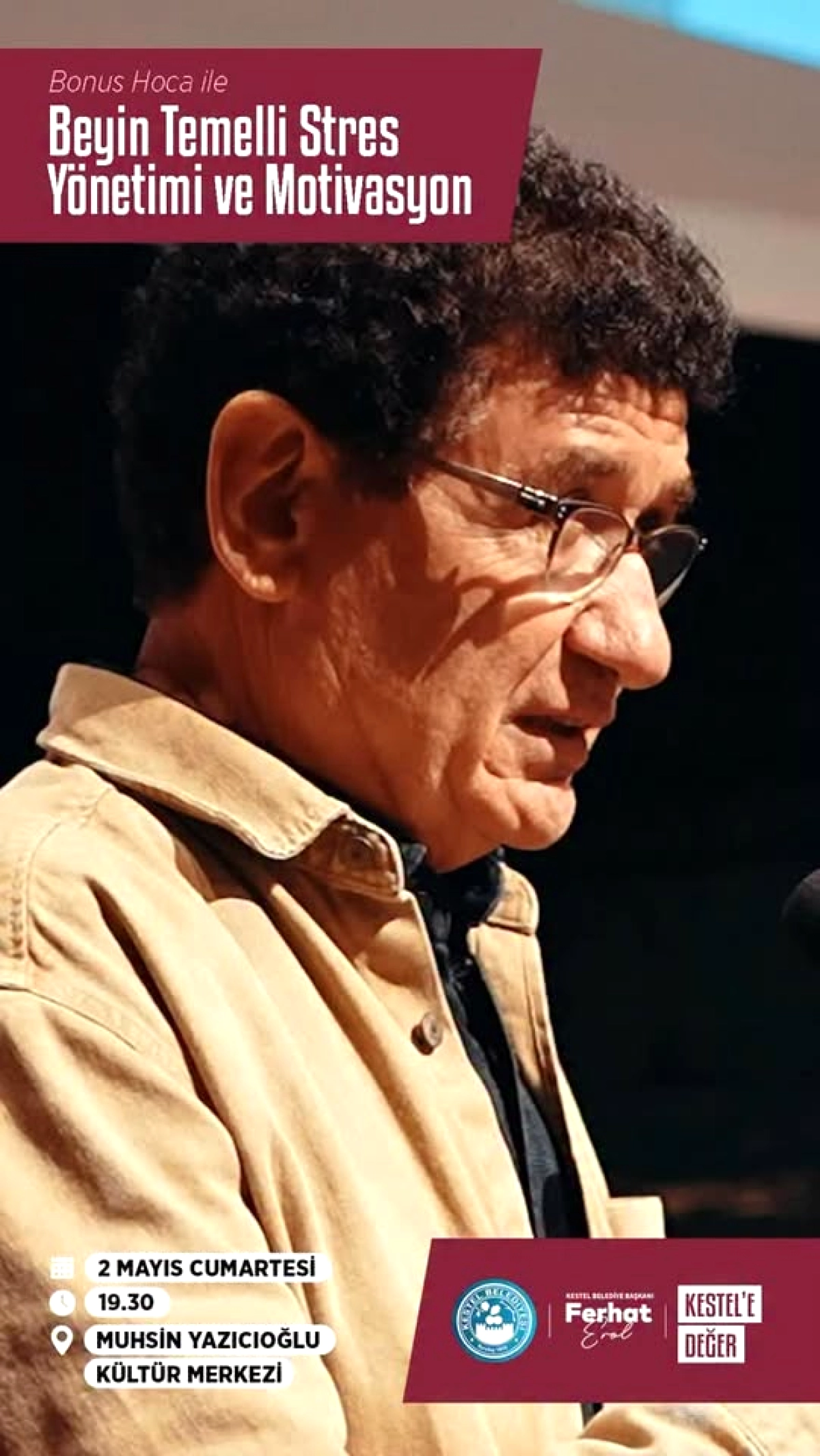 Kestel'de Bonus Hoca ile Motivasyon Gecesi: 2 Mayıs'ta Ücretsiz Etkinlik