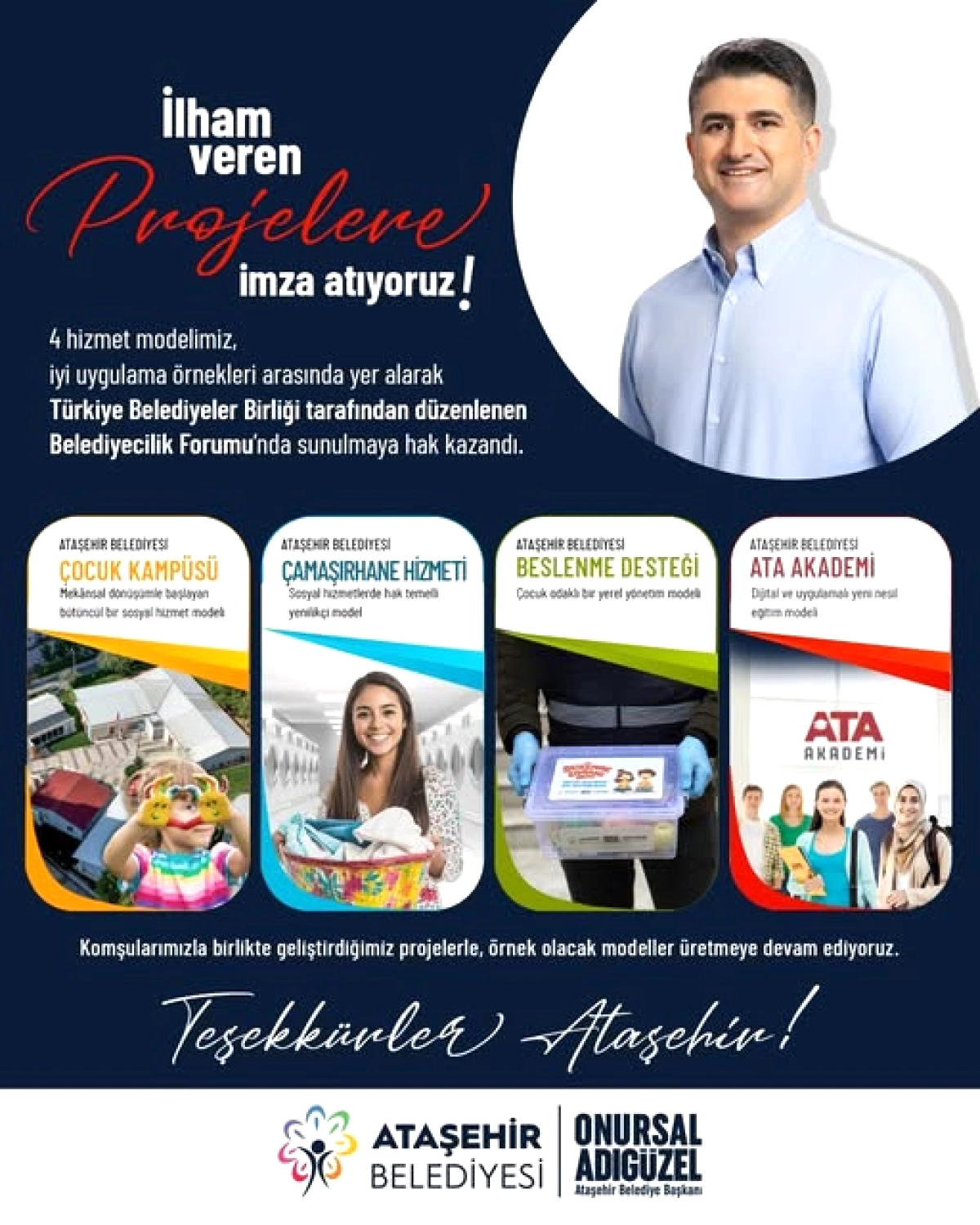 Ataşehir Belediyesi'nin 4 Hizmet Modeli Forumda Ödül Aldı