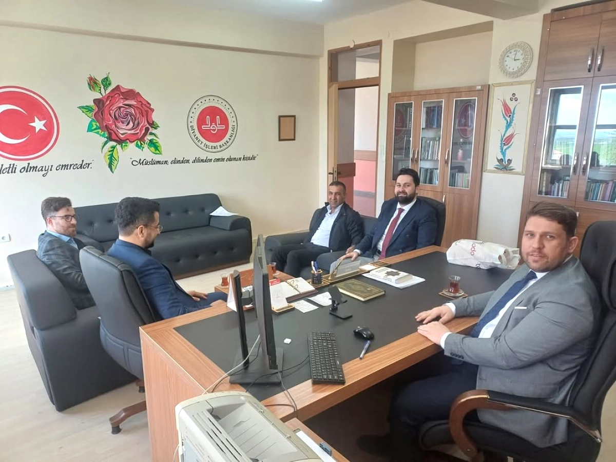 Şereflikoçhisar'dan Evren İlçe Müftüsü'ne Hayırlı Olsun Ziyareti