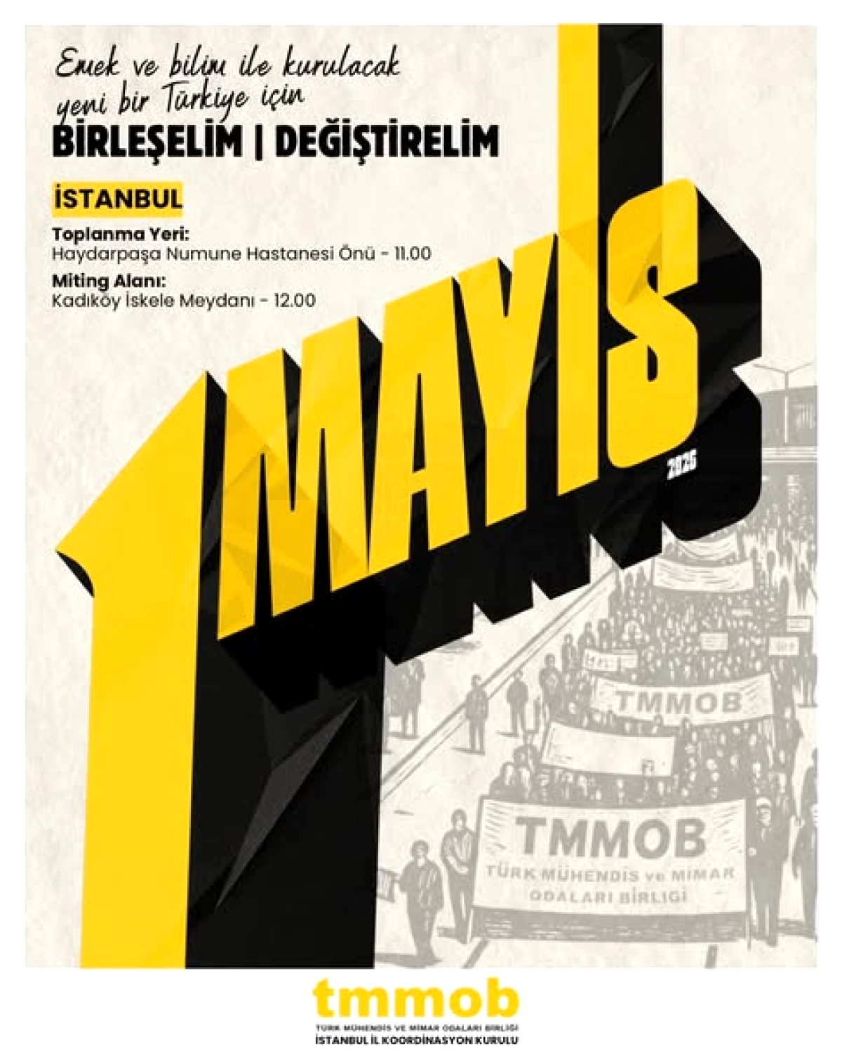 İstanbul 1 Mayıs: Jeofizik Mühendisleri Odası Kadıköy'de