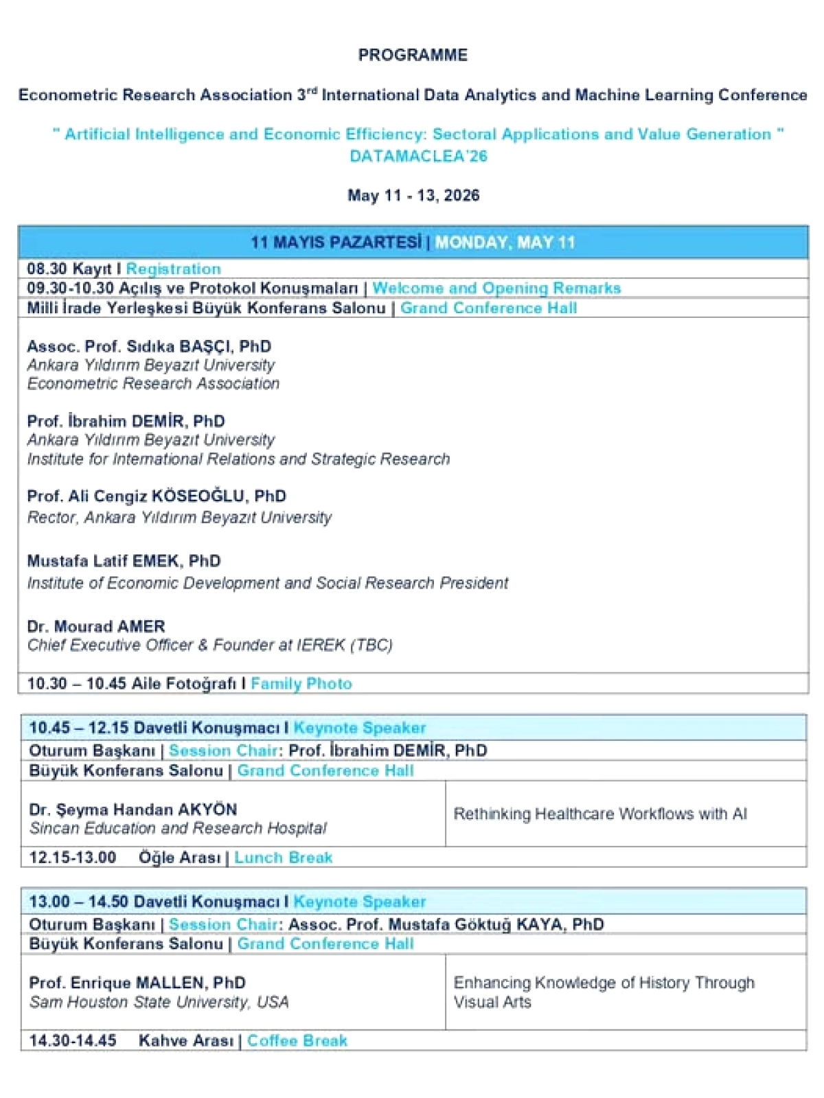 DATAMACLEA 26: Yapay Zekâ ve Ekonomi Buluşması için Geri Sayım Başladı