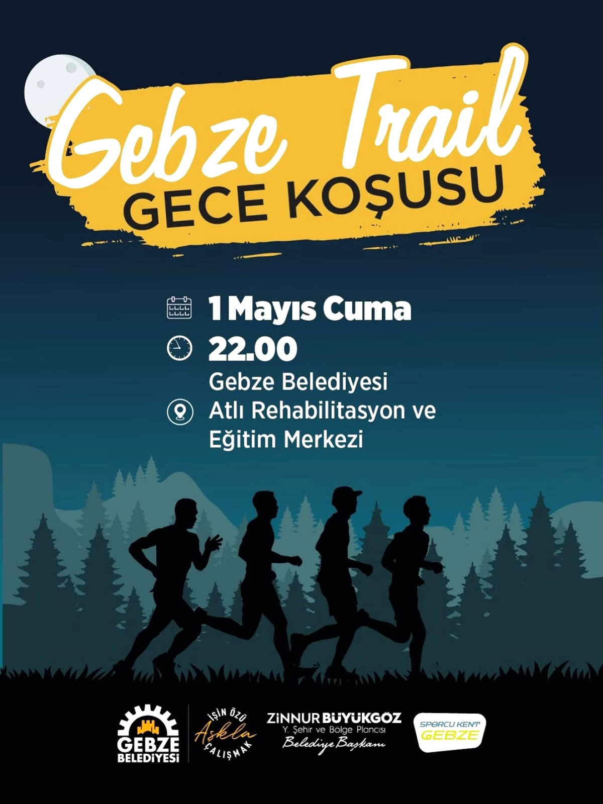 Gebze'de Gece Koşusu Heyecanı: 1 Mayıs'ta Işıklı Parkurda Buluşuyoruz
