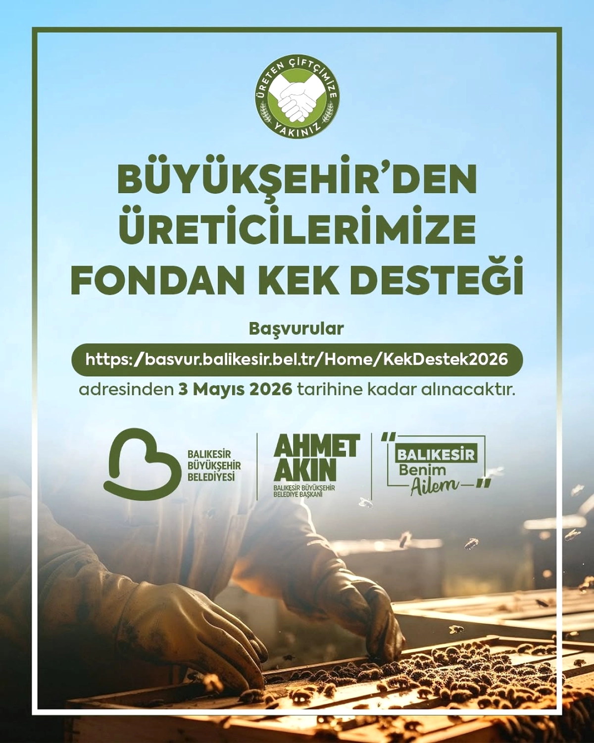 Balıkesir'de Arıcılara Fondan Kek Desteği: 1.914 Üreticiye Ulaştık