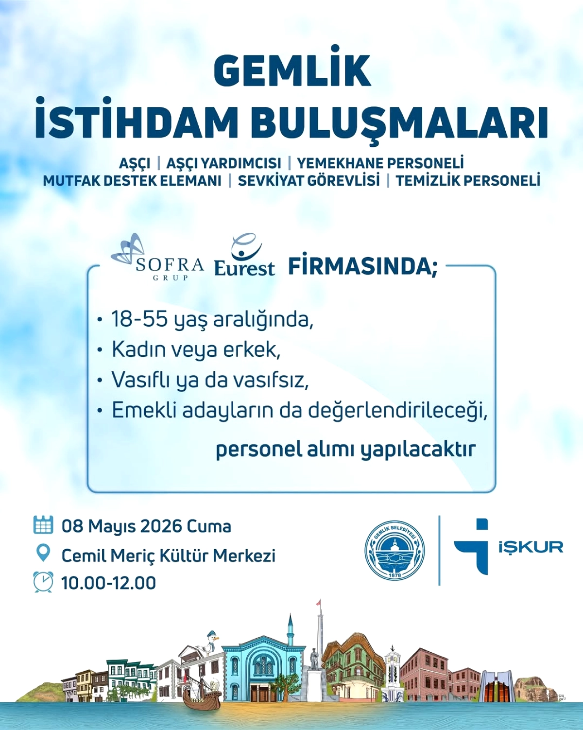 Gemlik'e İstihdam Müjdesi: Sofra Grup Yüz Yüze Personel Alım Yapıyor