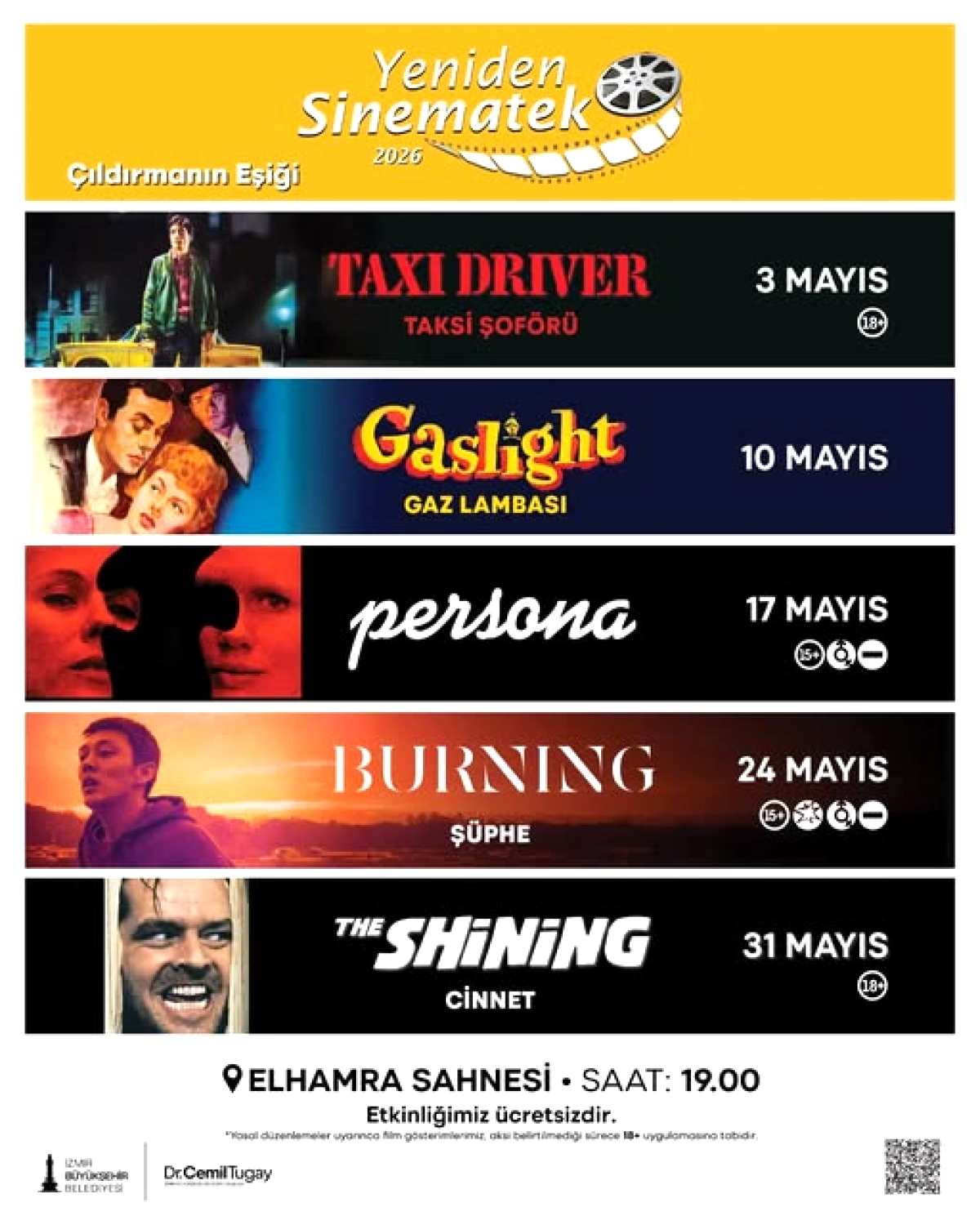 İzmir'de Sinemaseverleri Bekleyen Delilik Temalı Film Şöleni