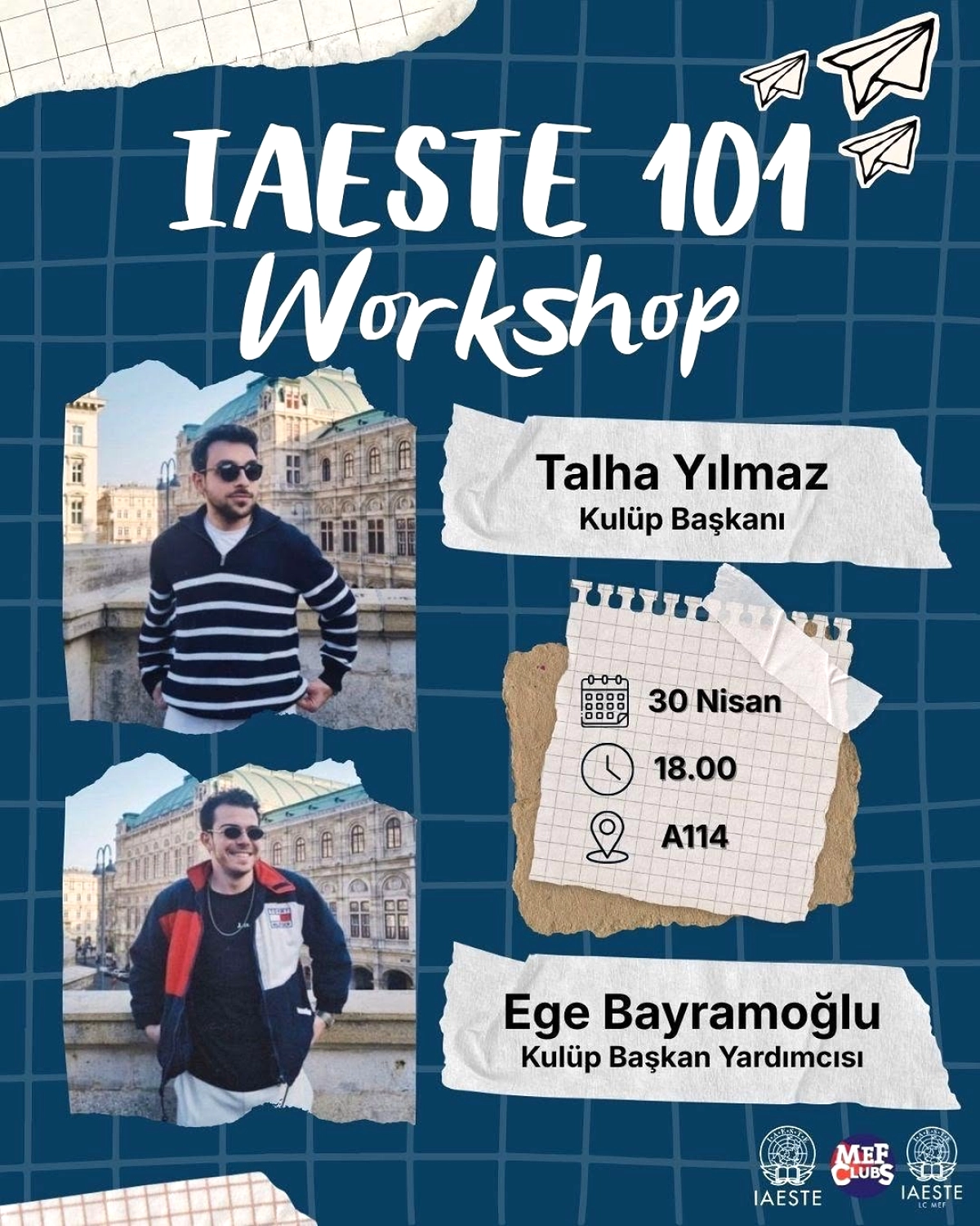MEF Üniversitesi IAESTE 101 Workshop: Yarın 18.00'de A114'te