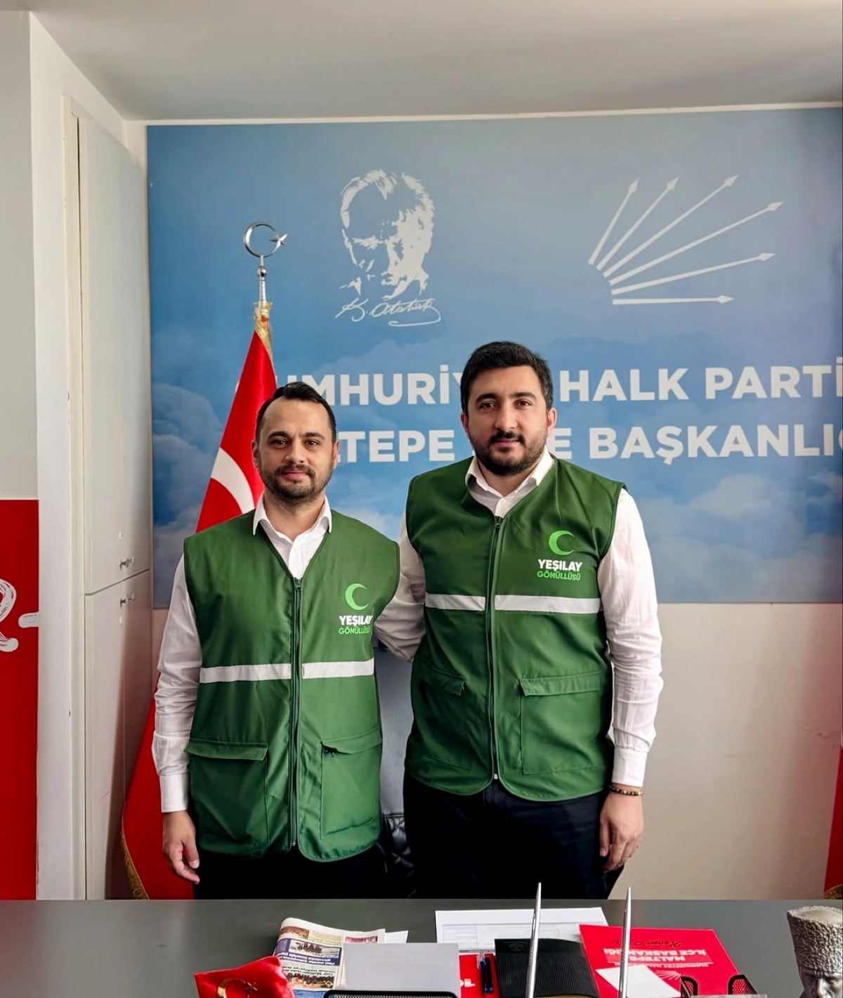 Yeşilay Maltepe Şubesi'nden CHP İlçe Başkanlığı'na Anlamlı Ziyaret