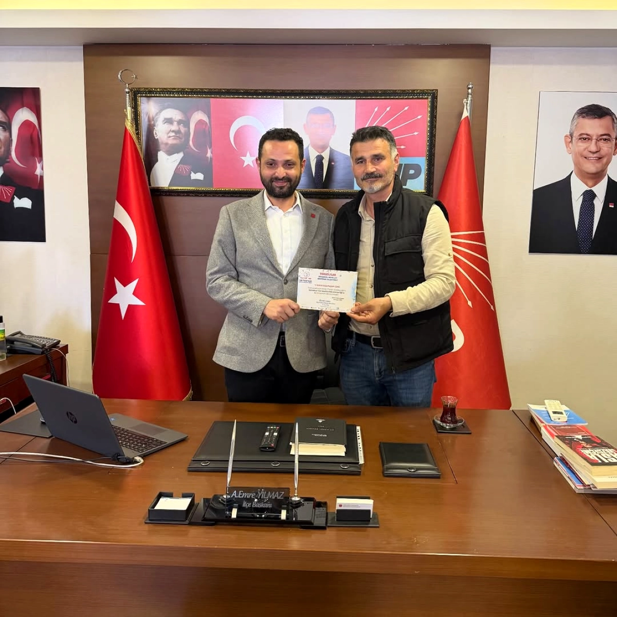 Sancaktepe'de Tokatlılar Derneğinden CHP'ye Nezaket Ziyareti