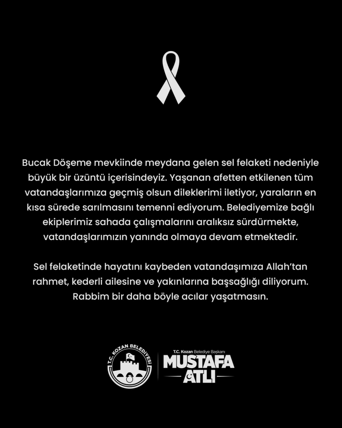 Kozan'da Sel Felaketi: Bir Vatandaş Hayatını Kaybetti