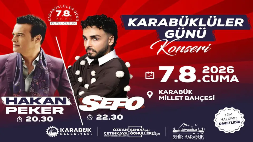 Karabük'te Dev Konser: Sefo ve Hakan Peker 7 Ağustos'ta Sahne Alacak görseli
