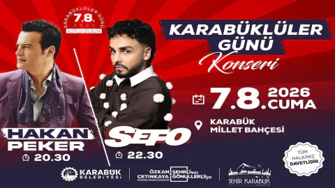 Karabük'te Dev Konser: Sefo ve Hakan Peker 7 Ağustos'ta Sahne Alacak