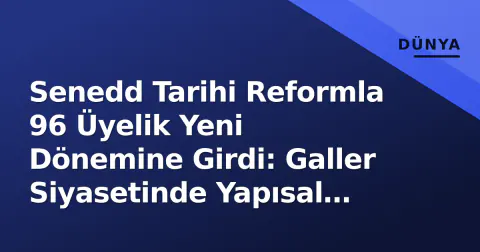 Senedd Tarihi Reformla 96 Üyelik Yeni Dönemine Girdi: Galler Siyasetinde Yapısal Kırılma