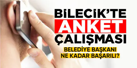 Bilecik Belediye Başkanı Melek Mızrak Subaşı için başarı anketi yapıldı