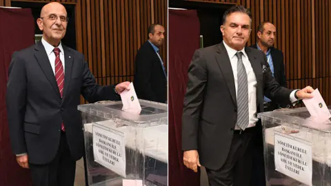 İTB'de seçim günü: Tuncer ile Kocagöz baş başa