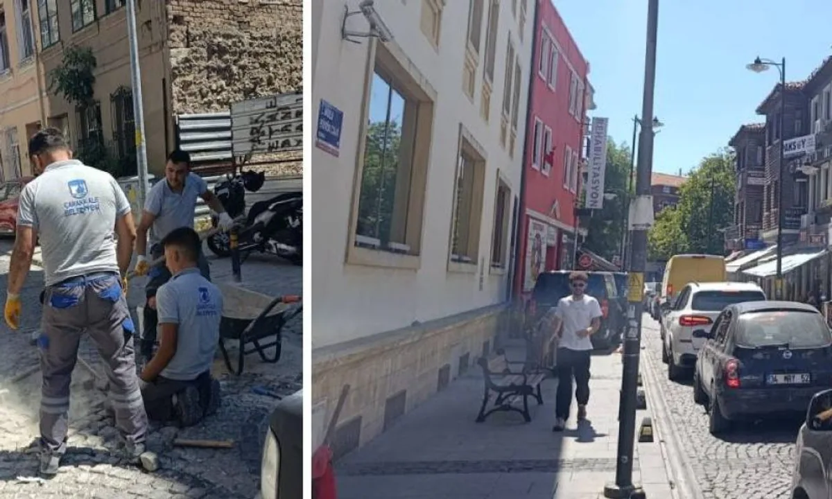 1 No’lu Büyük Camii Sokak'ta Yol Çalışması Trafiği Kilitledi 1 No’lu Büyük Camii Sokak'ta Yol Çalışması Trafiği Kilitledi