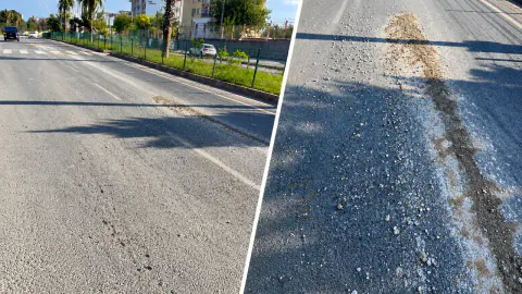 Silopi'de Jandarma Karakolu Önünde Yığılan Betonlar Trafik Tehlikesi Yaratıyor