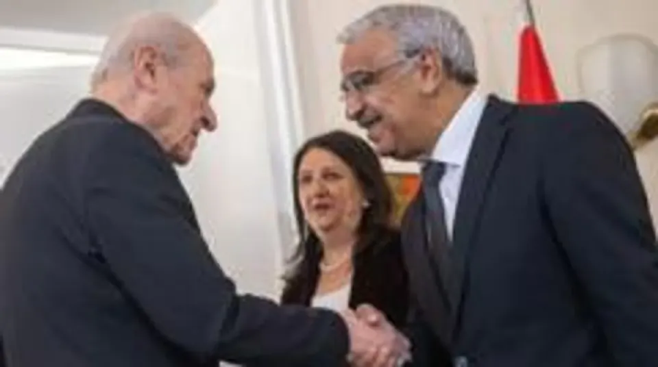 DEM Parti'den Devlet Bahçeli'ye Çerçeve Yasa Ziyareti görseli