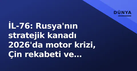 İL-76: Rusya'nın stratejik kanadı 2026'da motor krizi, Çin rekabeti ve robotik entegrasyon sınavında
