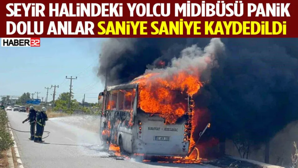 Manavgat'ta Yolcu Midibüsü Alev Topuna Döndü: Sürücüden Kritik Hamle görseli