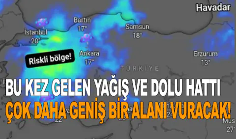 Batı Bölgeleri İçin Kritik Hava Uyarısı: Şiddetli Yağış ve Dolu Hattı Geliyor