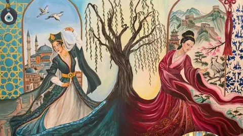 Çankırı'lı Öğrenci Azra Ergün, Çin ile Türkiye Arasındaki Resim Yarışmasında İlk 20'e Girdi