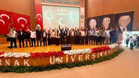 MHP Şırnak Merkez İlçe Kongresi'nde Hamit Yıldırım Güven Tazeledi
