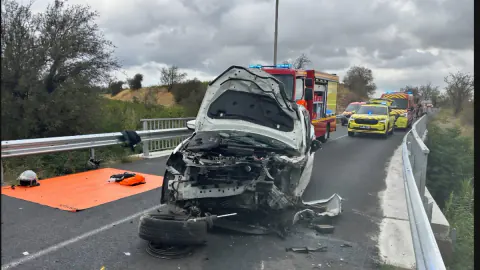 Fransa'da D611 Karayolunda Önlü Çarpışma: 4 Yaralı, 2'si Kritik