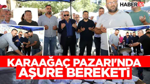 Isparta Karaağaç Pazarı'nda Muharrem Ayı'na Özel Aşure İkramı