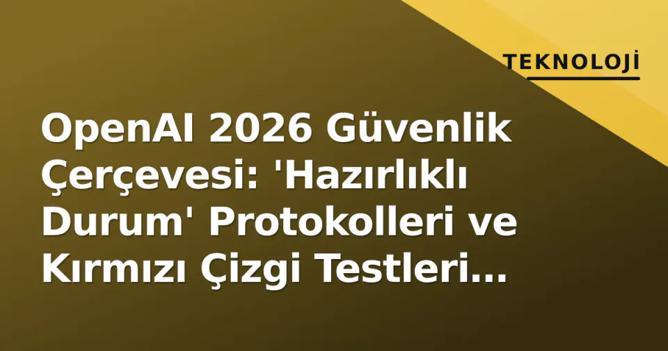 OpenAI 2026 Güvenlik Çerçevesi: 'Hazırlıklı Durum' Protokolleri ve Kırmızı Çizgi Testleri Nasıl İşliyor? görseli