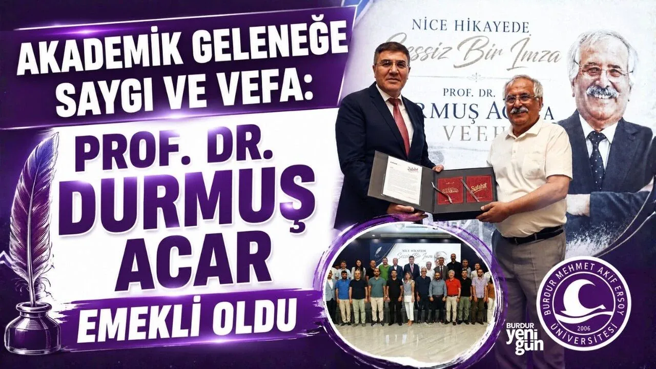 Akademide Vefa Örneği: Rektör Dalgar'dan Hocası Prof. Dr. Durmuş Acar'a Anlamlı Veda Akademide Vefa Örneği: Rektör Dalgar'dan Hocası Prof. Dr. Durmuş Acar'a Anlamlı Veda