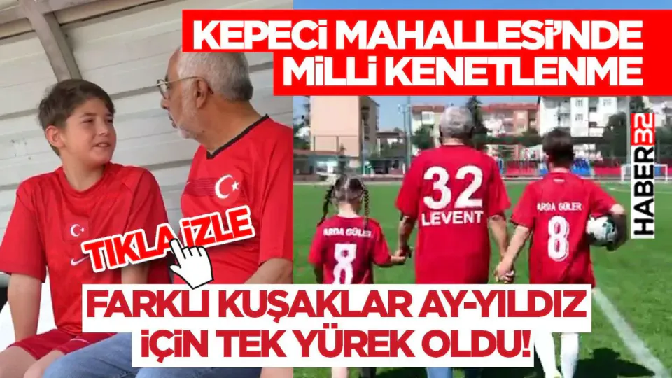 Isparta'da Milli Heyecan: Çocuklar ve Yaşlılar Aynı Formayla Buluştu görseli