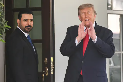 Irak Başbakanı Ali al-Zaidi Beyaz Saray'da Trump ile Bir Araya Geldi