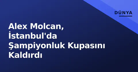 Alex Molcan, İstanbul'da Şampiyonluk Kupasını Kaldırdı