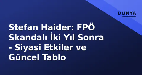 Stefan Haider: FPÖ Skandalı İki Yıl Sonra - Siyasi Etkiler ve Güncel Tablo