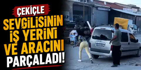 Afyonkarahisar'da Öfke Nöbeti: Sevgilisinin Aracını Çekiçle Parçaladı