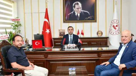 Bilecik İl Genel Meclisi Başkanı Ramazan Kurtulmuş'tan Kaymakam Tahir Yılmaz'a Ziyaret