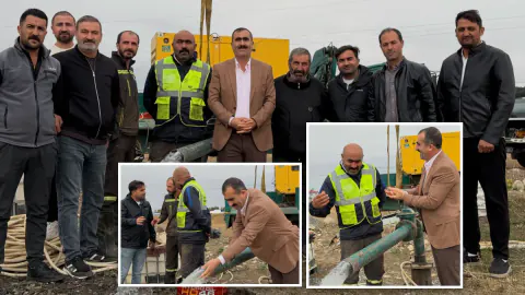 Taşlıçay'a günde 1.7 milyon litre su: Yeni kaynak faaliyete geçti
