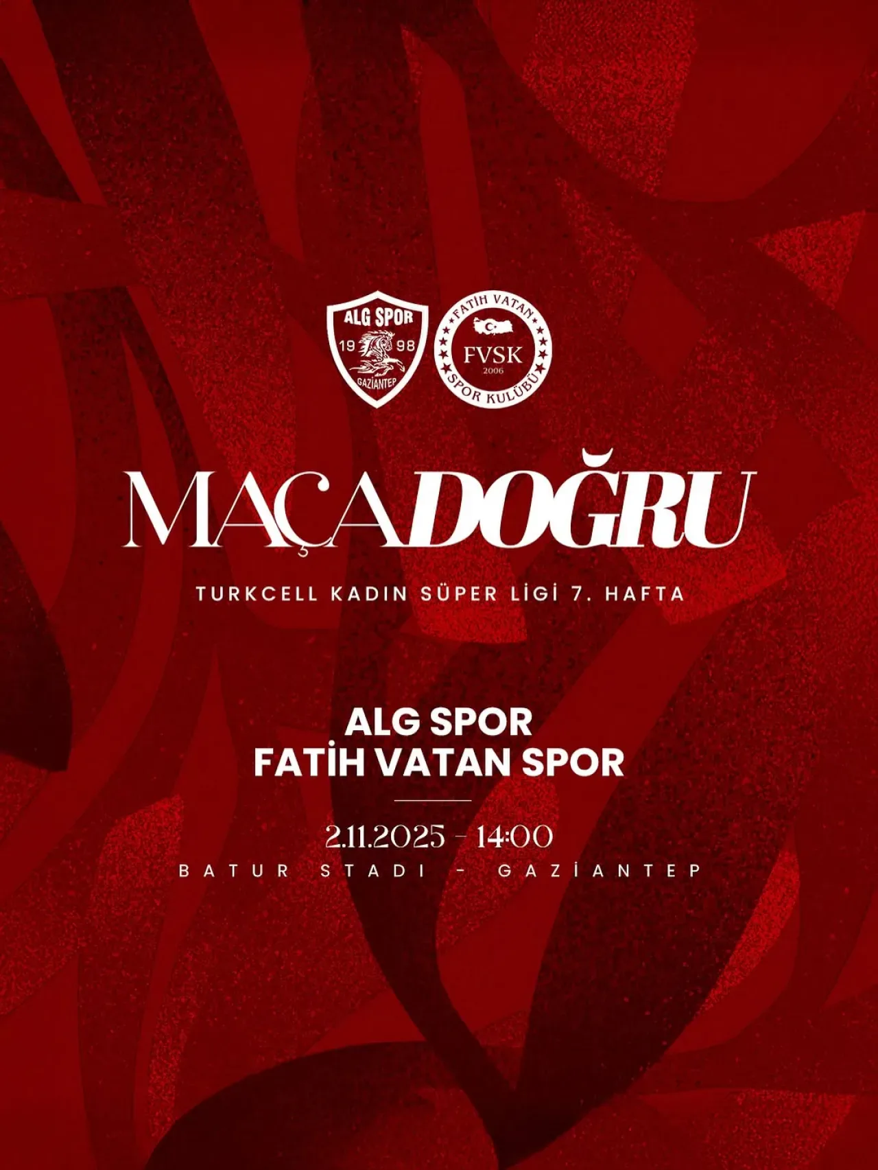 Turkcell Kadın Futbol Süper Ligi'nde ALG Spor, Gaziantep'te Sahne Alacak Turkcell Kadın Futbol Süper Ligi'nde ALG Spor, Gaziantep'te Sahne Alacak