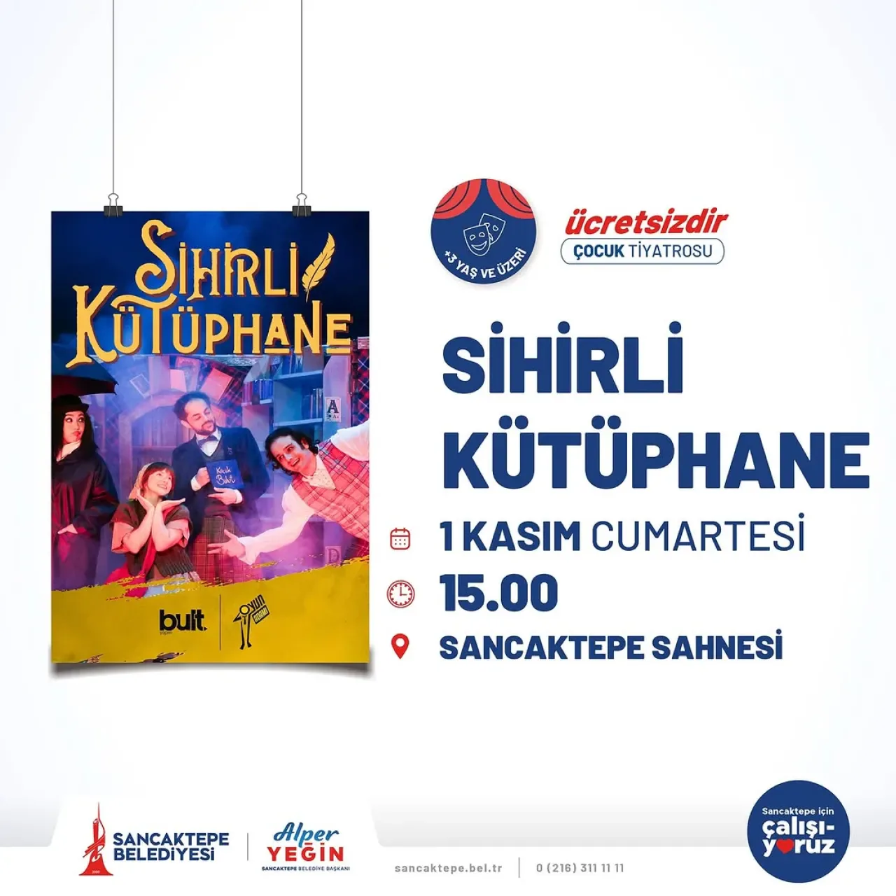 Sancaktepe'de Çocuklar İçin Tiyatro Zamanı: "Sihirli Kütüphane" Sancaktepe'de Çocuklar İçin Tiyatro Zamanı: "Sihirli Kütüphane"