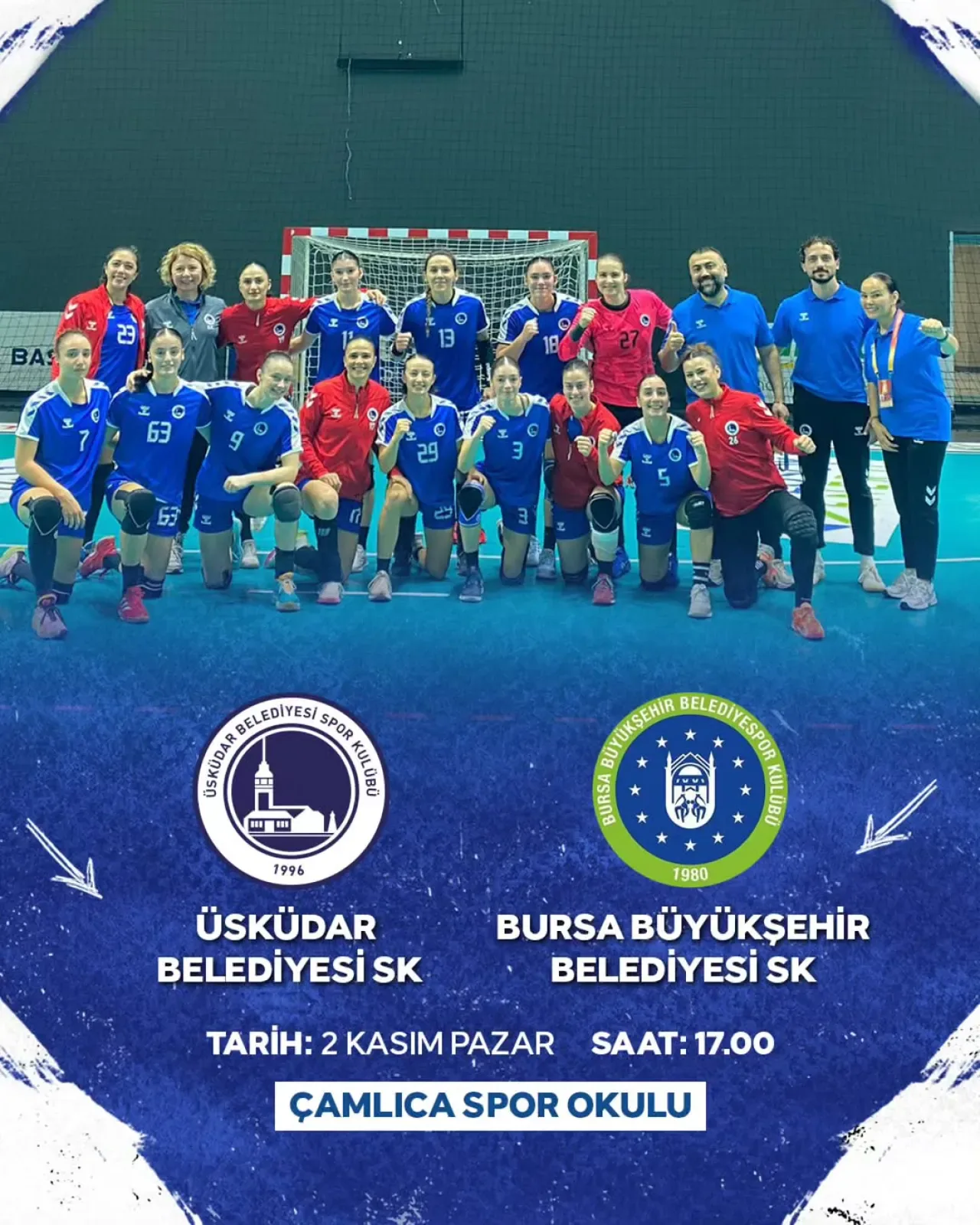 Üsküdar Belediyesi Kadın Hentbol Takımı, Bursa Büyükşehir Belediyesi'ne Karşı Sahada Üsküdar Belediyesi Kadın Hentbol Takımı, Bursa Büyükşehir Belediyesi'ne Karşı Sahada